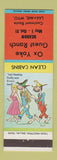 Matchbook Cover - Ox Yoke Guest Ranch Laramie WY hillbilly