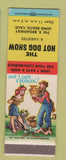 Matchbook Cover - Hot Dog Show Long Beach CA hillbilly