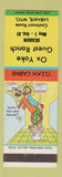 Matchbook Cover - Ox Yoke Guest Ranch Laramie WY hillbilly