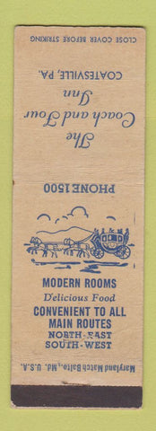 Matchbook Cover - Coach and Four Inn Coatesville PA