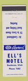 Matchbook Cover - Ell's Motel Duchesne UT