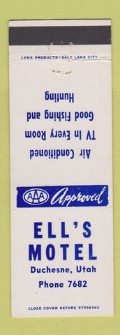 Matchbook Cover - Ell's Motel Duchesne UT