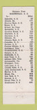 Matchbook Cover - Bakersville Motel Restaurant NC