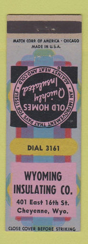 Matchbook Cover - Wyoming Insulating Cheyenne WY