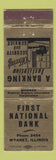 Matchbook Cover - First National Bank Wyanet IL
