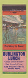 Matchbook Cover - Burlington Lunch