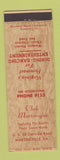 Matchbook Cover - Club Martinique Martinsville VA