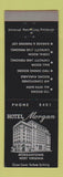 Matchbook Cover - Hotel Morgan Morgantown WV