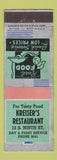 Matchbook Cover - Kreiser's Restaurant Hershey PA ADVANCE
