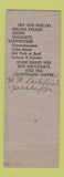 Matchbook Cover - Kreiser's Restaurant Hershey PA ADVANCE