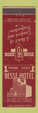 Matchbook Cover - Besse Hotel Pittsburg KS