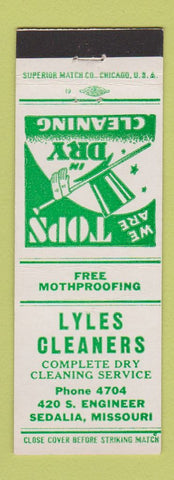 Matchbook Cover - Lyles Cleaners Sedalia MO #1