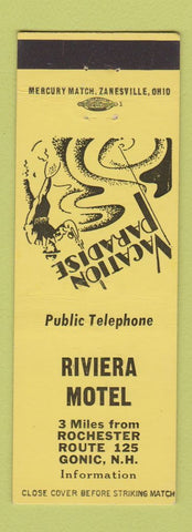 Matchbook Cover - Riviera Motel Gonic NH