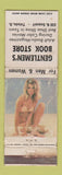 Matchbook Cover - Gentlemen's Book Store Toledo OH pinup Porn XXX POOR