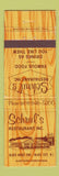 Matchbook Cover - Schrul's Restaurant McKee City NJ