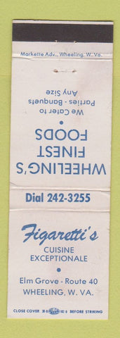 Matchbook Cover - Figaretti's Restaurant Wheeling WV WEAR