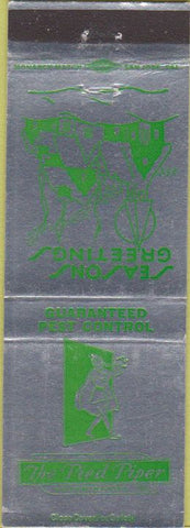 Matchbook Cover - The Pied Piper Exterminators xmas CA
