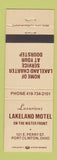 Matchbook Cover - Lakeland Motel Port Clinton OH