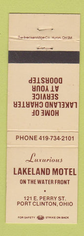 Matchbook Cover - Lakeland Motel Port Clinton OH