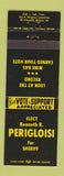 Matchbook Cover - Kenneth Perigloisi Sheriff Election Bellaire OH