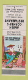 Matchbook Cover - Amish Corner's Restaurant Charm OH hillbilly