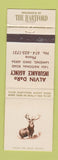 Matchbook Cover - Hartford Insurance Alvin DeRe Lansing OH