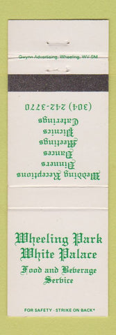 Matchbook Cover - Wheeling Park White Palace