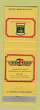 Matchbook Cover - Beef n Boards Dinner Theatre Simpsonville KY