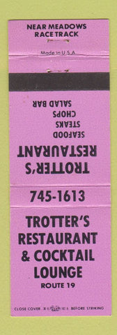 Matchbook Cover - Trotter's Restaurant PINK