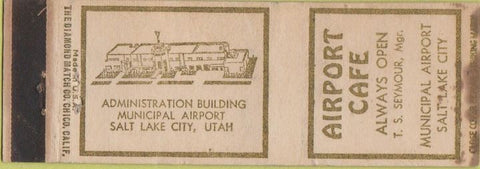 Matchbook Cover - Airport Cafe Salt Lake City UT WEAR