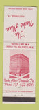 Matchbook Cover - Necho Allen Hotel Pottsville PA
