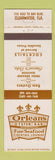 Matchbook Cover - Orleans Oyster Bar Clearwater FL