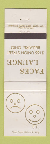 Matchbook Cover - Faces Launge Bellaire OH WEAR