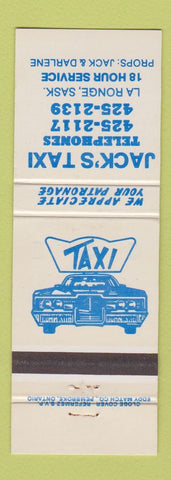 Matchbook Cover - Jack's Taxi La Ronge SK