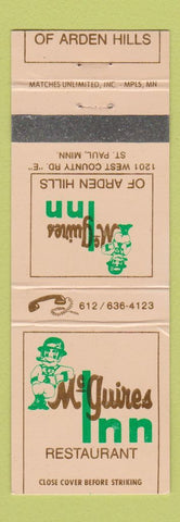 Matchbook Cover - McGuires Inn St Paul MN