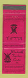 Matchbook Cover - Windmill Truckers Center Wheeling WV? WORN