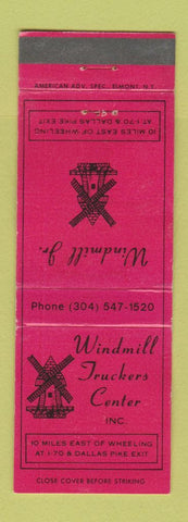 Matchbook Cover - Windmill Truckers Center Wheeling WV? WORN
