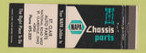 Matchbook Cover - St Clair Auto Parts NAPA St Clairsville OH