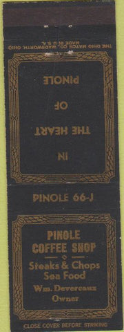 Matchbook Cover - Pinole Cofee Shop CA