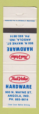 Matchbook Cover - True Value Hardware Angola IN