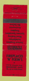 Matchbook Cover - Fireplaces n Fixin's Bridgeport OH