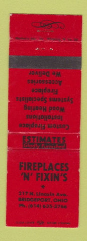 Matchbook Cover - Fireplaces n Fixin's Bridgeport OH