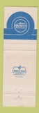 Matchbook Cover - Tom Jones Insurance Millersport OH