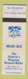 Matchbook Cover - Admiral's Flagship Seafood Buffet Murrells Inlet SC