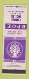 Matchbook Cover - Elks Lodge Wheeling WV