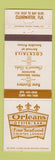 Matchbook Cover - Orleans Oyster Bar Clearwater FL