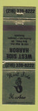 Matchbook Cover - West Side Harbor New Philadelphia OH