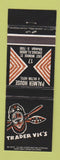 Matchbook Cover - Trader Vic's Tiki Palmer House Hotel Hilton Chicago IL
