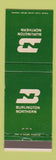 Matchbook Cover - Burlington Northern Railroad