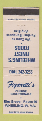 Matchbook Cover - Figaretti's Restaurant Wheeling WV